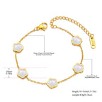 Muschel-Blumen-Armband