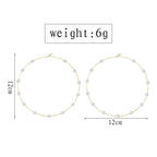 Perlen-Ohrringe rund
