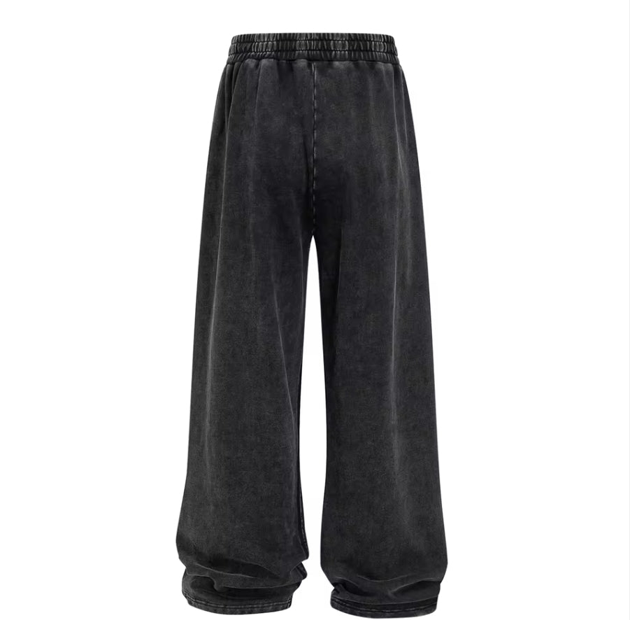 Hosen mit weitem Bein und Kordelzug