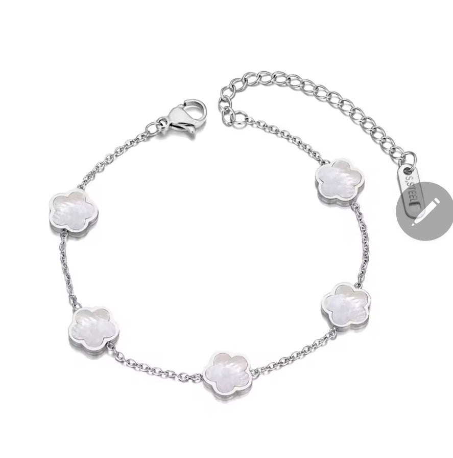 Muschel-Blumen-Armband