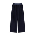 Damen-Hose mit hohem Bund und weitem Bein